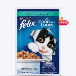 Purina Felix With Tuna In Jelly Adult Cat Wet Food - 85 g