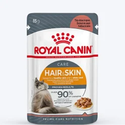 Royal Canin Hair & Skin Care In Gravy Adult Cat Wet Food - 85 g