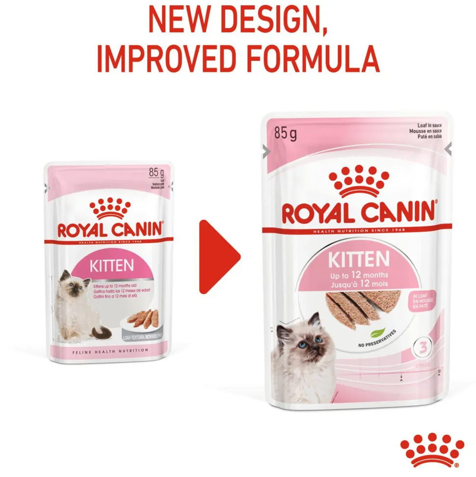 Royal Canin Loaf Wet Kitten Food - 85 g packs