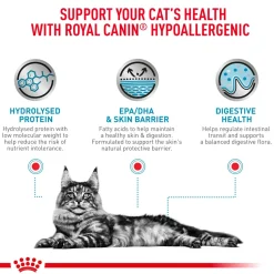 Royal Canin Veterinary Hypoallergenic Dry Food For Cat - 2.5 kg