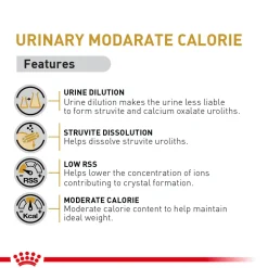 Royal Canin Veterinary Urinary S/O Moderate Calories Dry Food For Cat - 1.5 kg