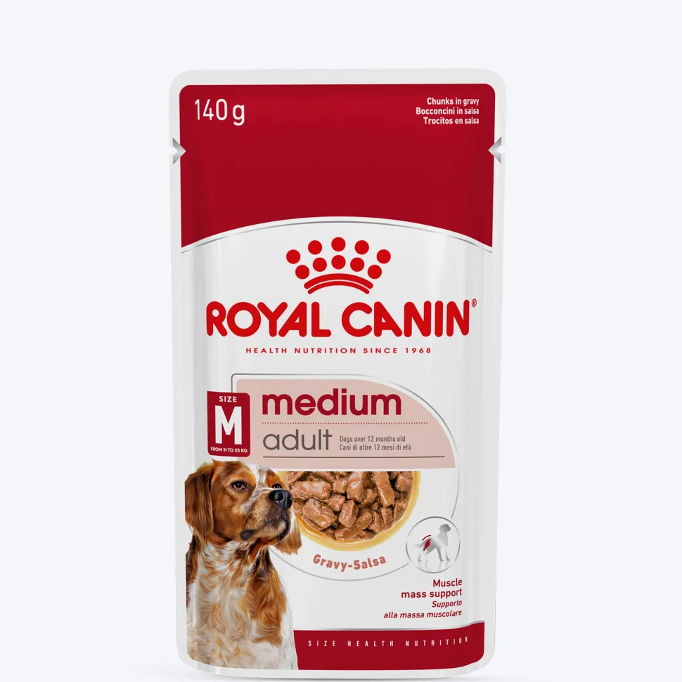 Royal Canin Medium Breed Adult Wet Dog Food - 140 g