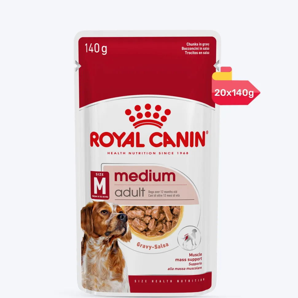 Royal Canin Medium Breed Adult Wet Dog Food - 140 g