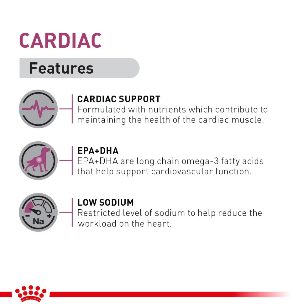 Royal Canin Veterinary Diet Cardiac Dry Food For Dog - 2 Kg