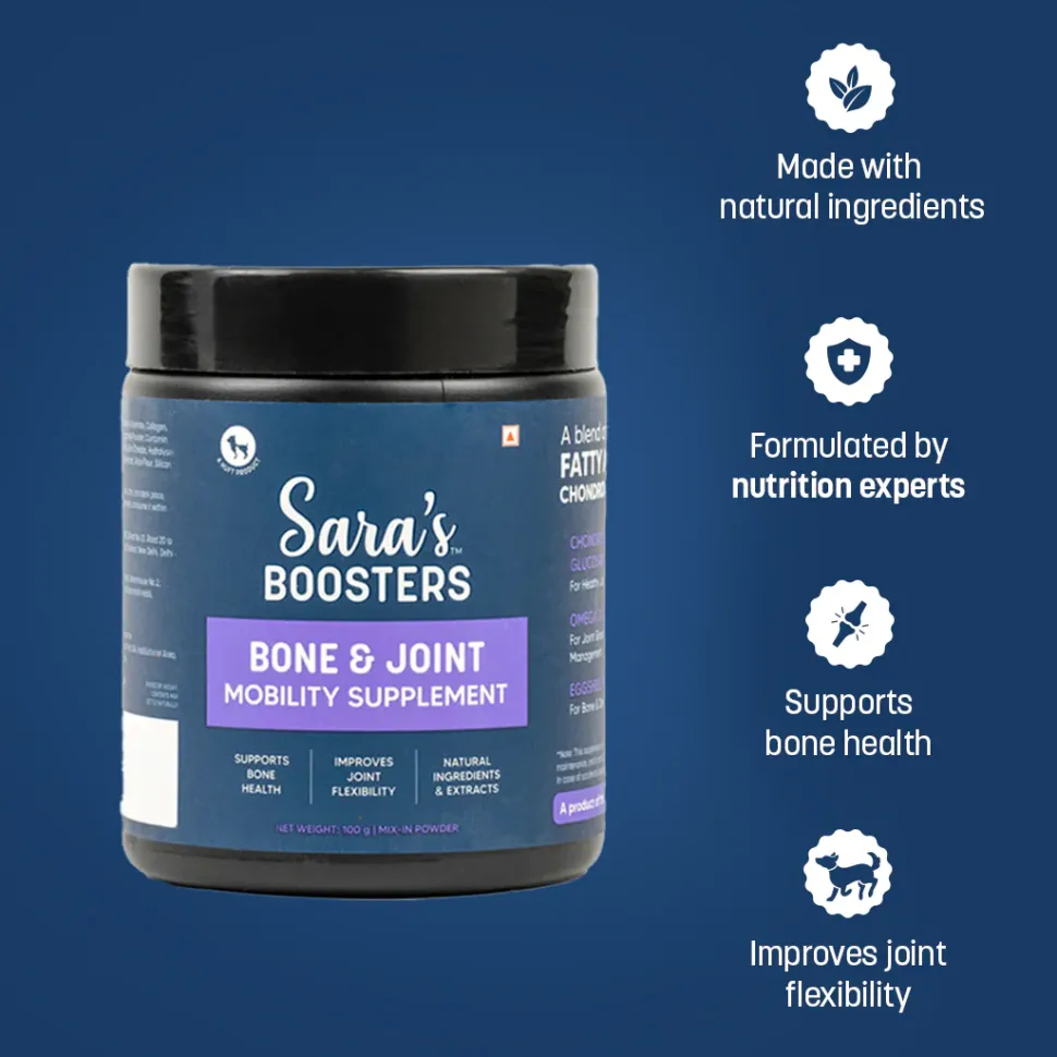 Sara's Boosters Bone & Joint Mobility Supplement For Dogs - 100 g