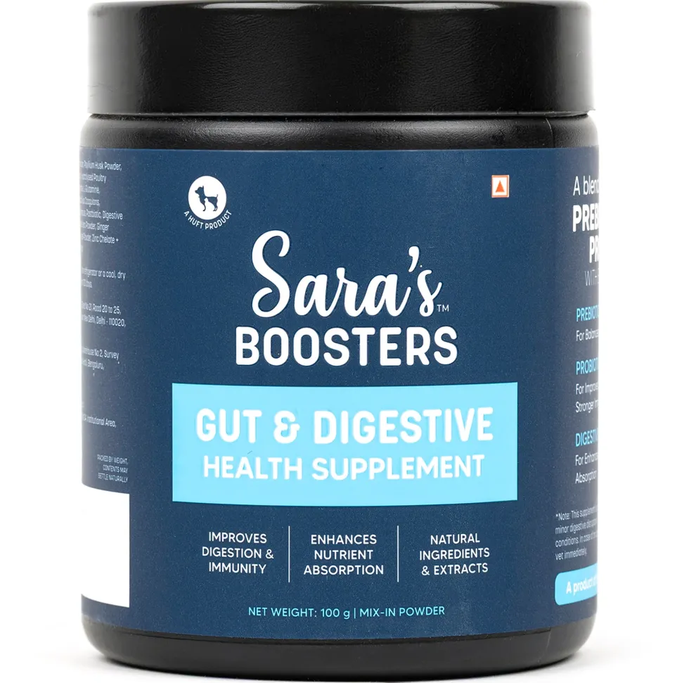 Sara's Boosters Gut & Digestive Health Supplement For Dogs - 100 g