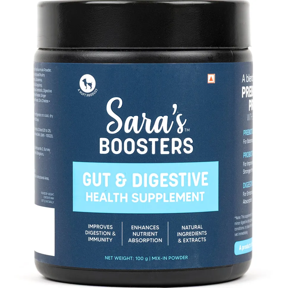 Sara's Boosters Gut & Digestive Health Supplement For Dogs - 100 g