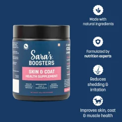 Sara's Boosters Skin & Coat Health Supplement For Dogs - 100 g