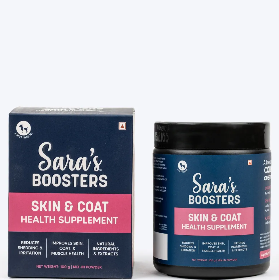 Sara's Boosters Skin & Coat Health Supplement For Dogs - 100 g