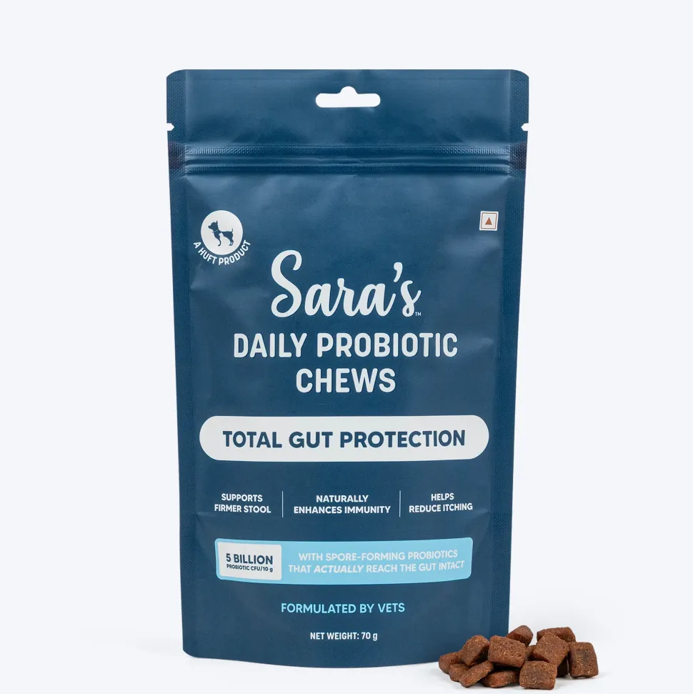 Sara's Daily Probiotic Chews: Gut & Digestive Support - 70 g
