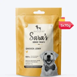 Sara's Chicken Jerky Dog Treats Human-Grade Grain-Free 70g