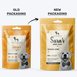 Sara's Chicken Jerky Dog Treats Human-Grade Grain-Free 70g