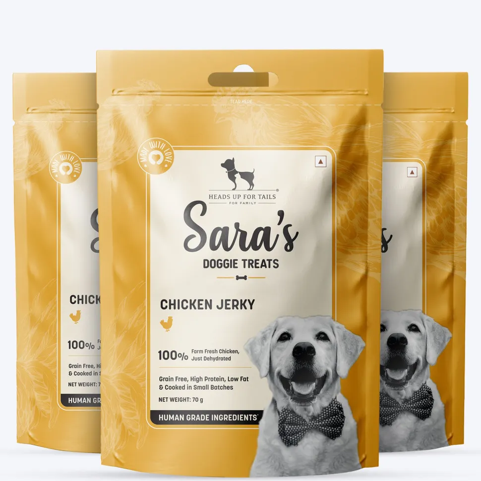 Sara's Chicken Jerky Dog Treats Human-Grade Grain-Free 70g