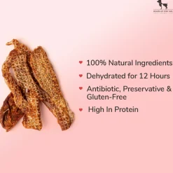 Sara's Chicken Jerky With Apple Dog Treats High-Protein 70g