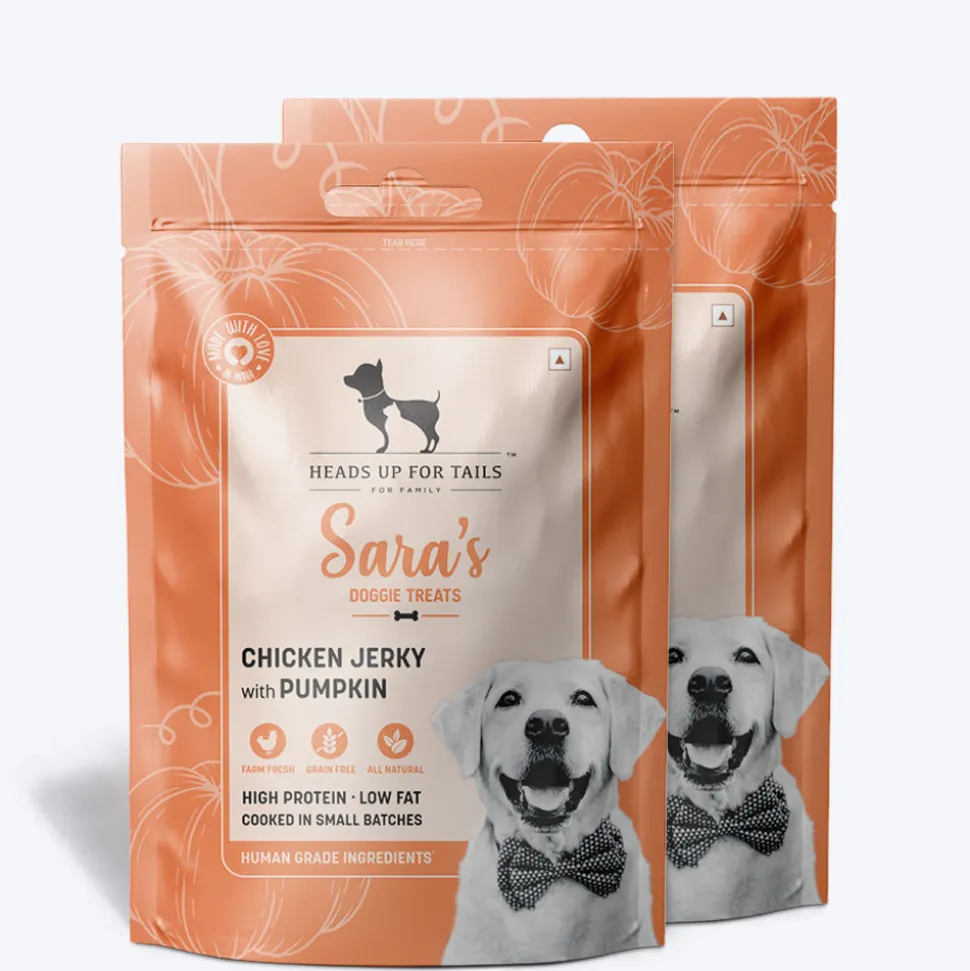 Sara's Chicken Jerky with Pumpkin Dog Treats Grain-Free - 70g