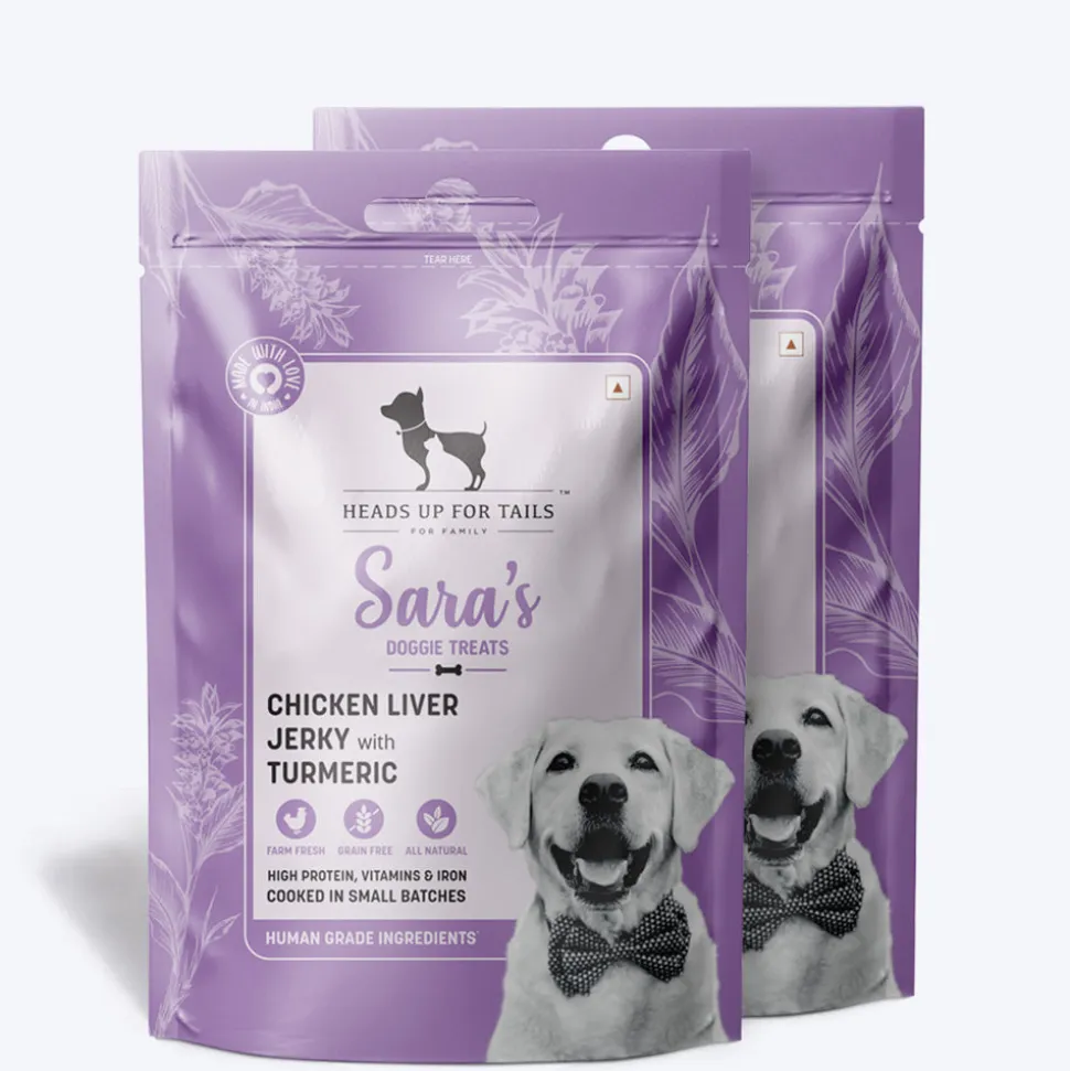 Sara's Chicken Liver Jerky with Turmeric Dog Treats 70g