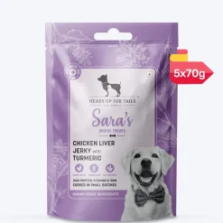 Sara's Chicken Liver Jerky with Turmeric Dog Treats 70g