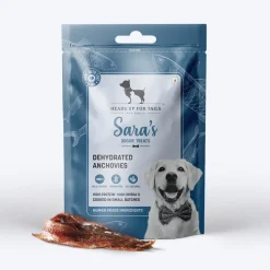 Sara's Dehydrated Anchovies Dog Treats Omega-3 - 70g