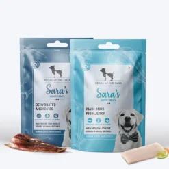 Sara's Dehydrated Anchovies Dog Treats Omega-3 - 70g
