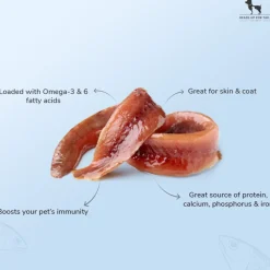 Sara's Dehydrated Anchovies Dog Treats Omega-3 - 70g