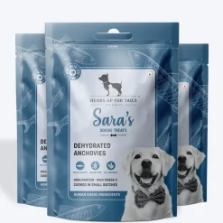 Sara's Dehydrated Anchovies Dog Treats Omega-3 - 70g