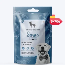 Sara's Dehydrated Anchovies Dog Treats Omega-3 - 70g