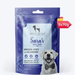 Sara's Dehydrated Chicken Jerky with Blueberry Dog Treats 70g