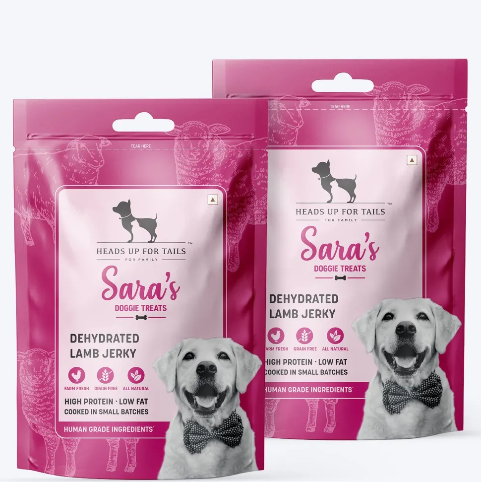 Sara's Dehydrated Lamb Jerky Dog Treats Single-Ingredient 70g