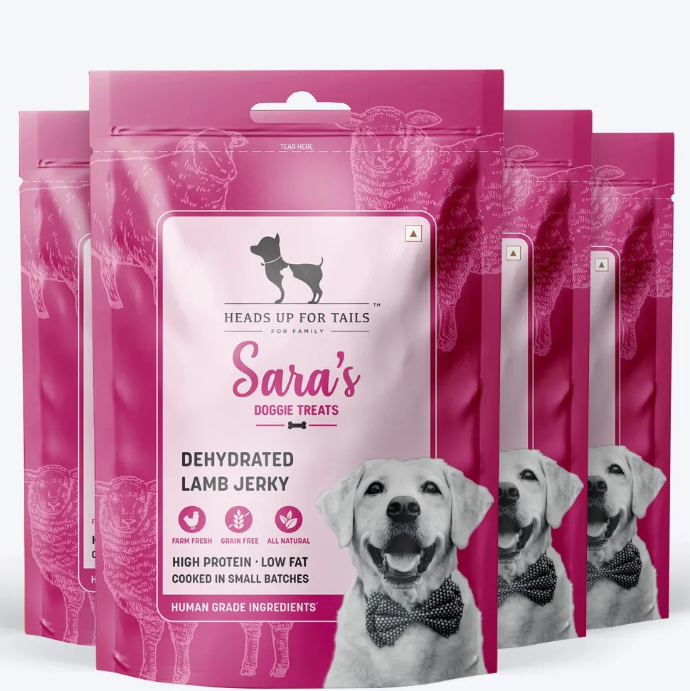 Sara's Dehydrated Lamb Jerky Dog Treats Single-Ingredient 70g