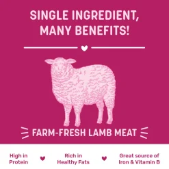 Sara's Dehydrated Lamb Jerky Dog Treats Single-Ingredient 70g