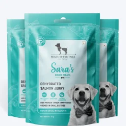 Sara's Dehydrated Salmon Jerky Dog Treats Grain-Free 70g