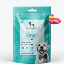 Sara's Dehydrated Salmon Jerky Dog Treats Grain-Free 70g