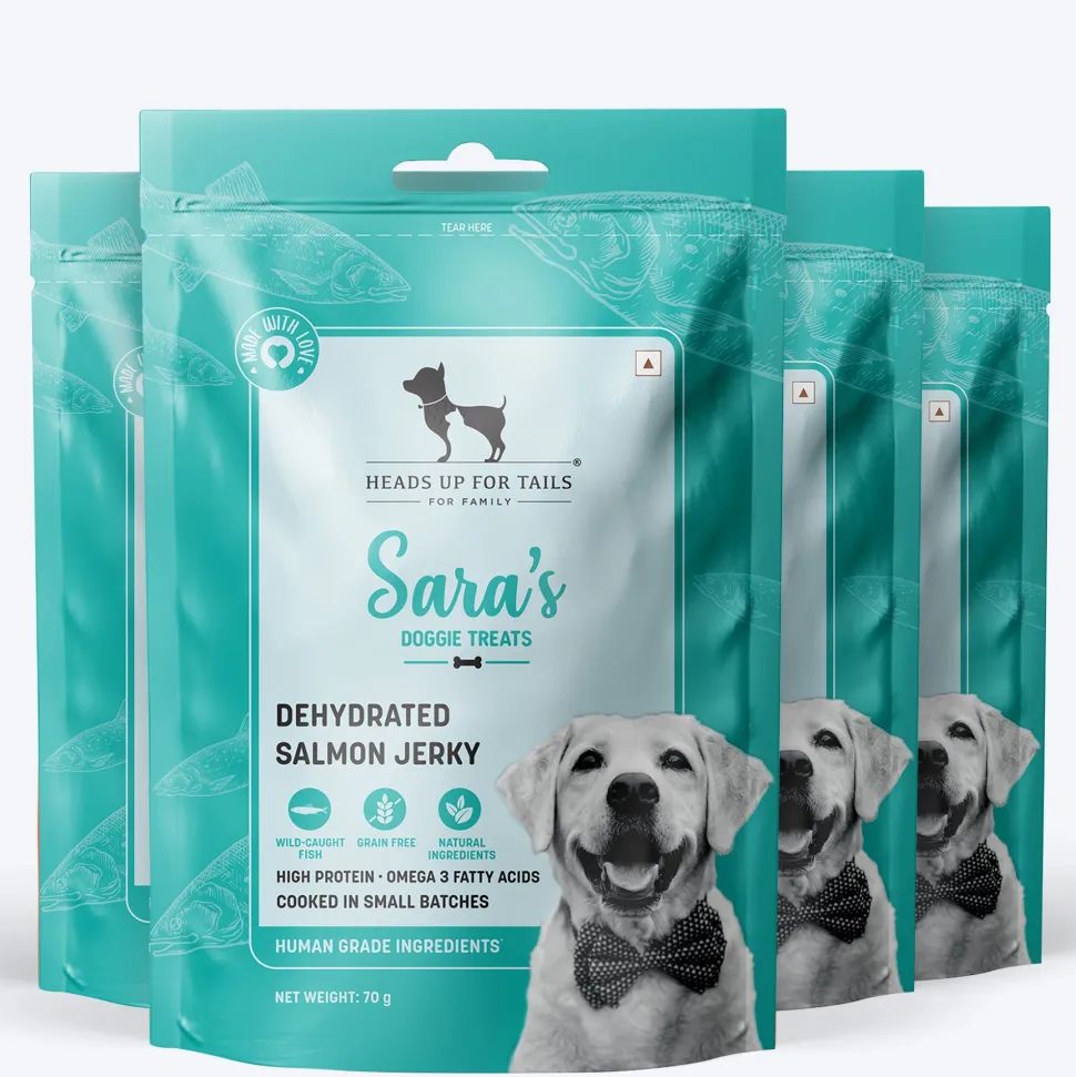 Sara's Dehydrated Salmon Jerky Dog Treats Grain-Free 70g