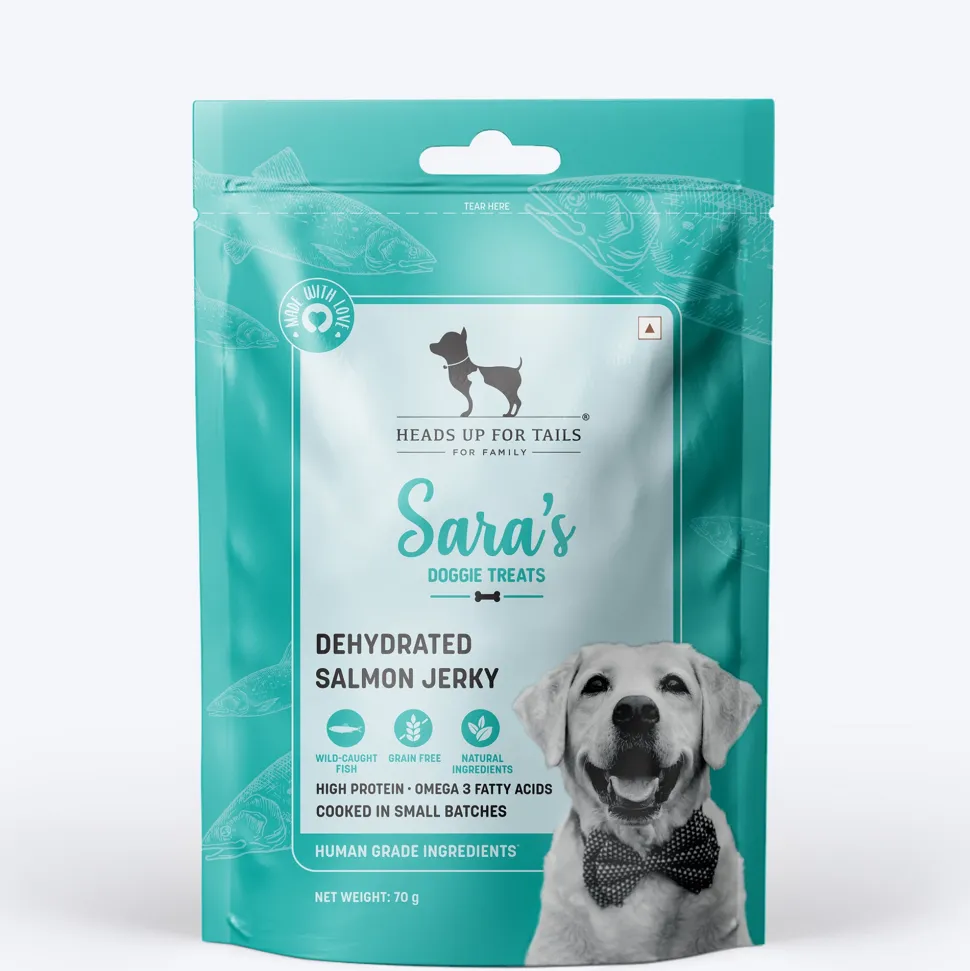 Sara's Dehydrated Salmon Jerky Dog Treats Grain-Free 70g