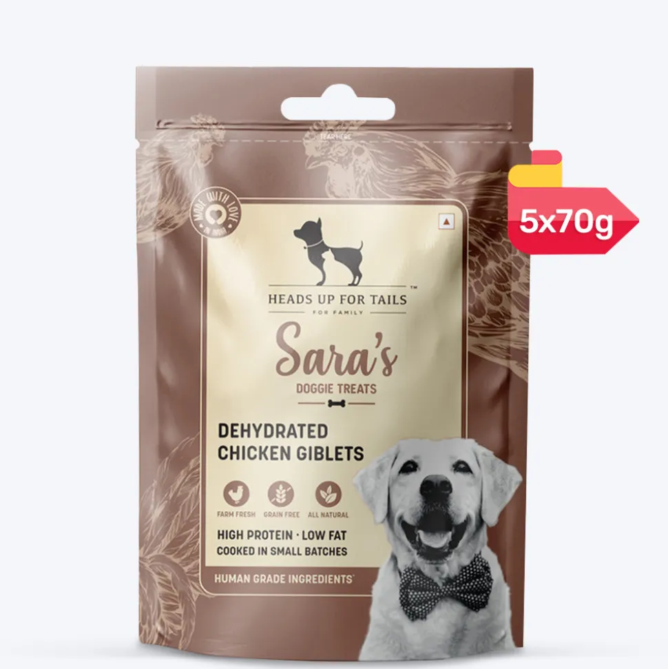 Sara's Doggie Dehydrated Chicken Giblets for Dogs 70 g