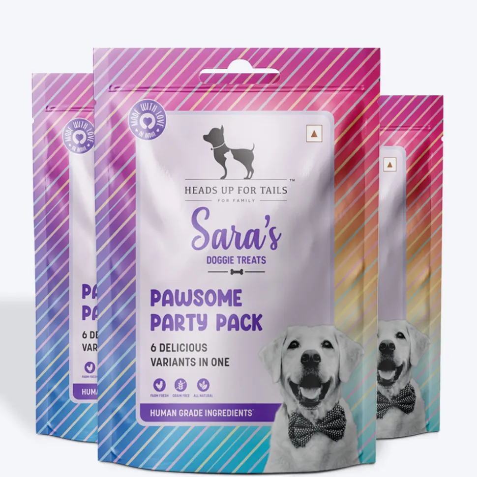Sara's Doggie Treats Pawsome Party Pack Human-Grade 200g