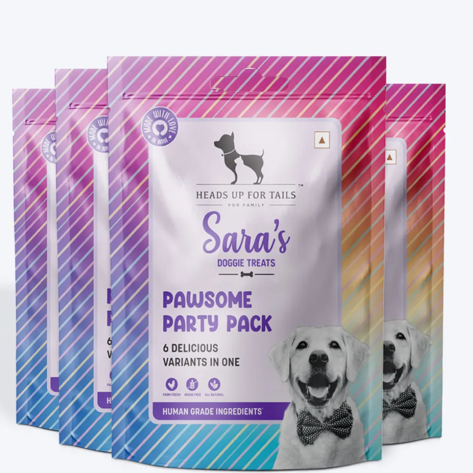 Sara's Doggie Treats Pawsome Party Pack Human-Grade 200g