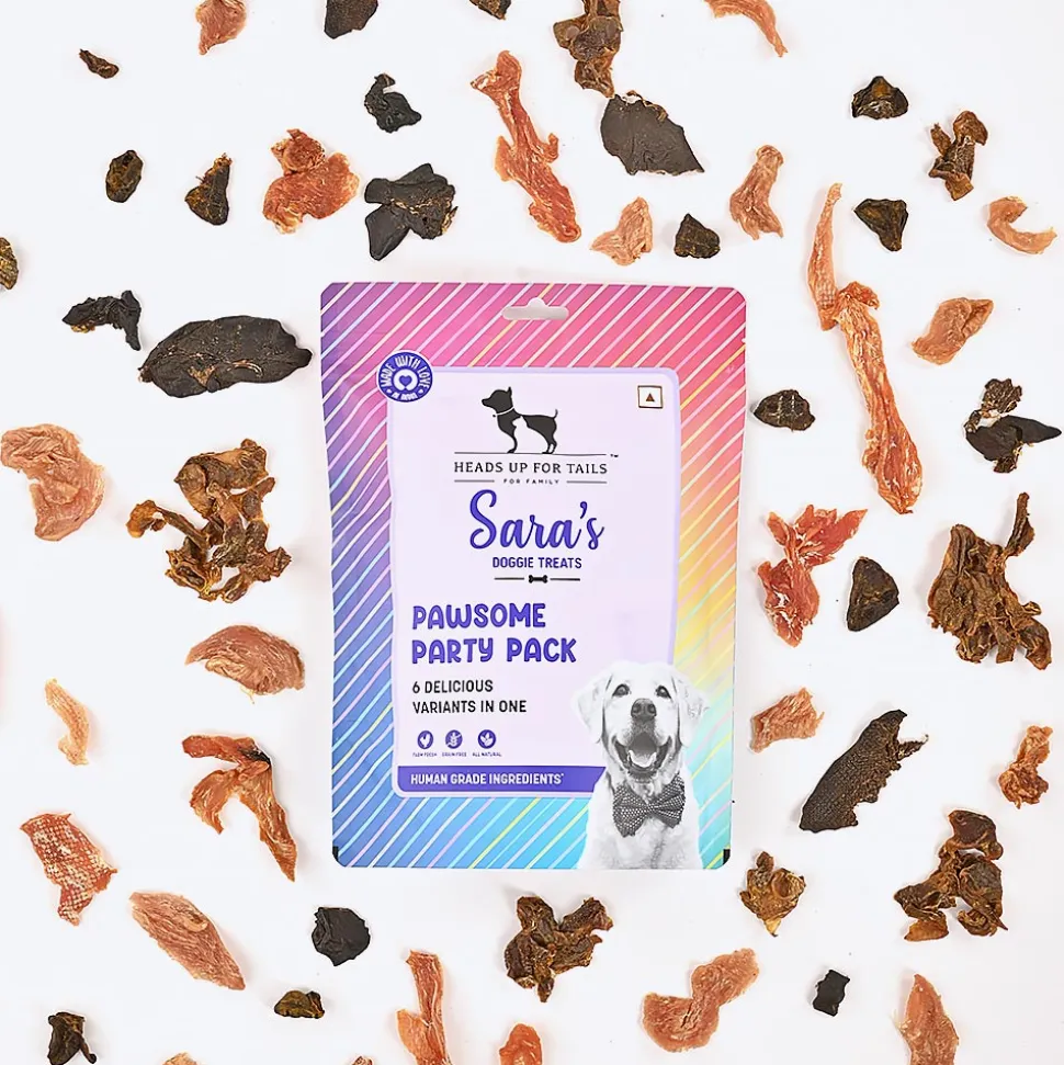 Sara's Doggie Treats Pawsome Party Pack Human-Grade 200g