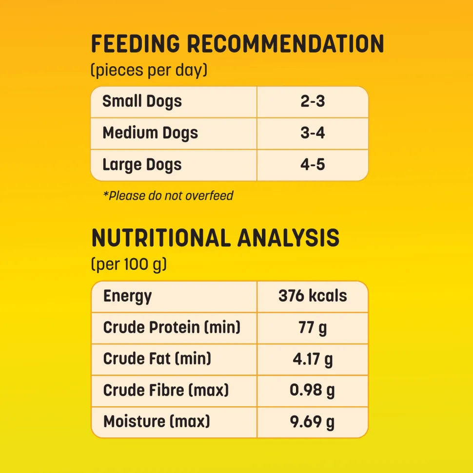 Sara's Mango Chicken Jerky Dog Treats Human-Grade 70g
