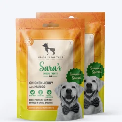 Sara's Mango Chicken Jerky Dog Treats Human-Grade 70g