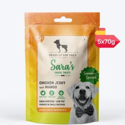 Sara's Mango Chicken Jerky Dog Treats Human-Grade 70g
