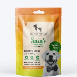 Sara's Mango Chicken Jerky Dog Treats Human-Grade 70g