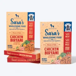 Sara's Wholesome Chicken Biryani Wet Dog Food Human-Grade