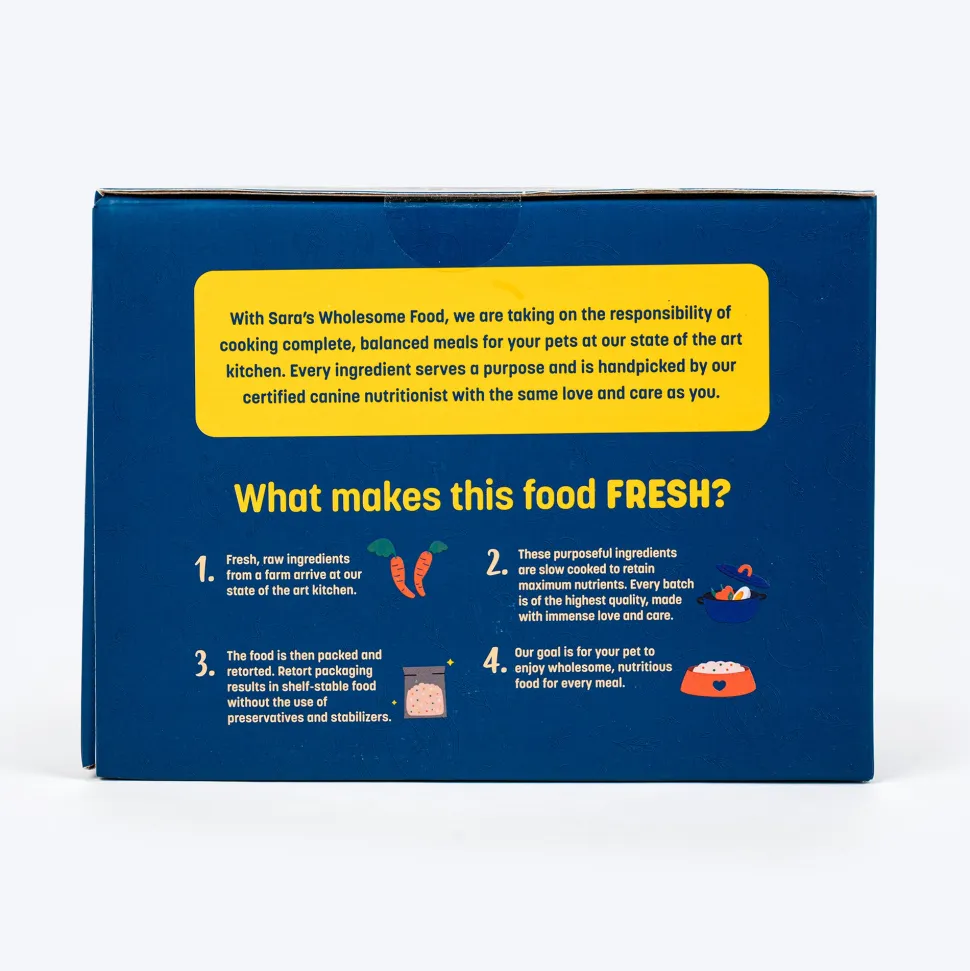 Sara's Wholesome Chicken & Turkey Dog Food Small Dogs 10x100g
