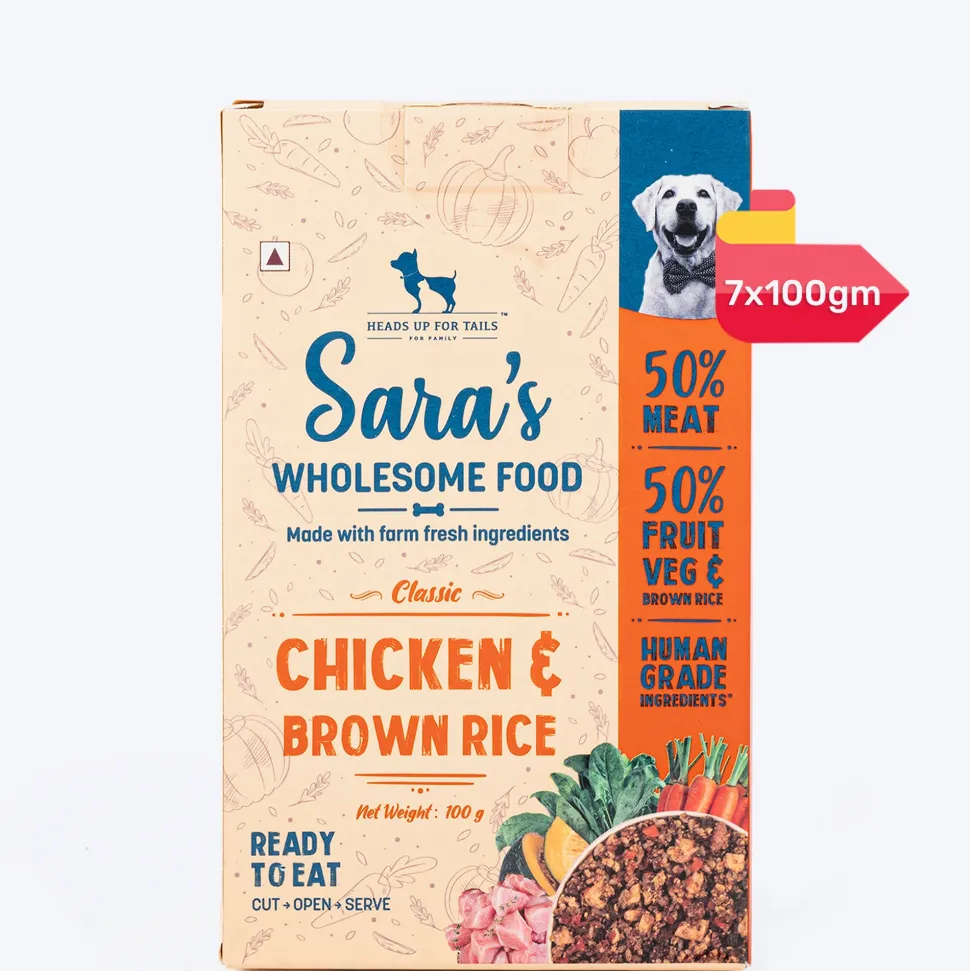 Sara's Wholesome Classic Chicken & Brown Rice Dog Food