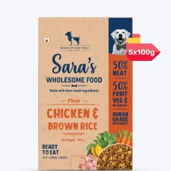 Sara's Wholesome Classic Chicken & Brown Rice Dog Food