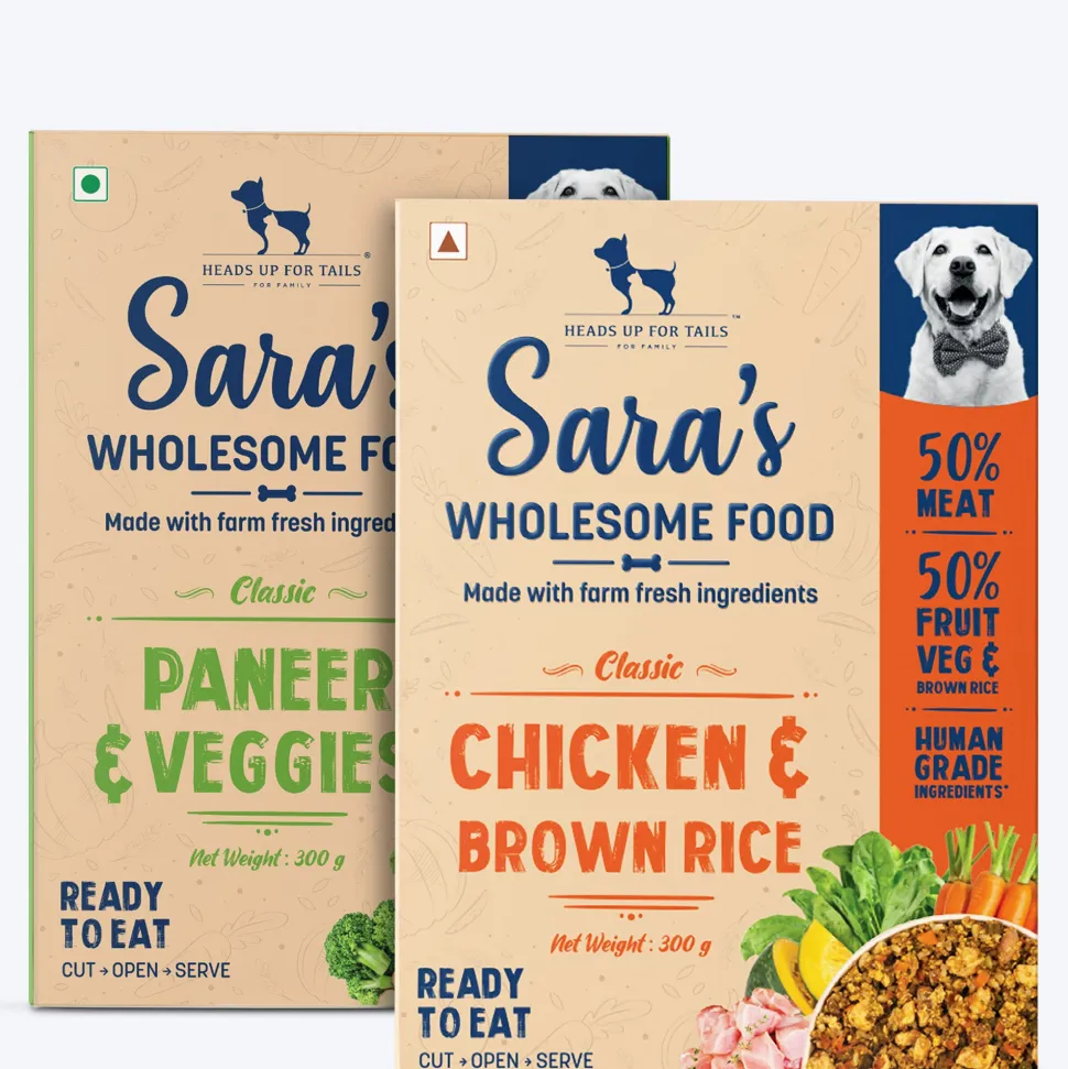 Sara's Wholesome Classic Range Dog Food Combo - 2x300 gm