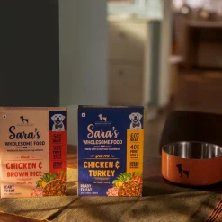 Sara's Wholesome Food Classic Chicken & Brown Rice and Grain-Free Chicken & Turkey Combo - 2x300 gm