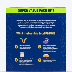 Sara's Wholesome Grain-Free Chicken & Turkey Dog Food 7x300g