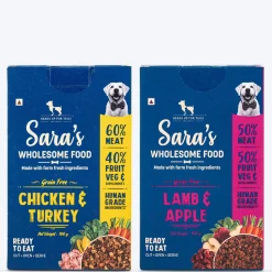 Sara's Wholesome Grain-Free Dog Food Combo - 2x100 gm